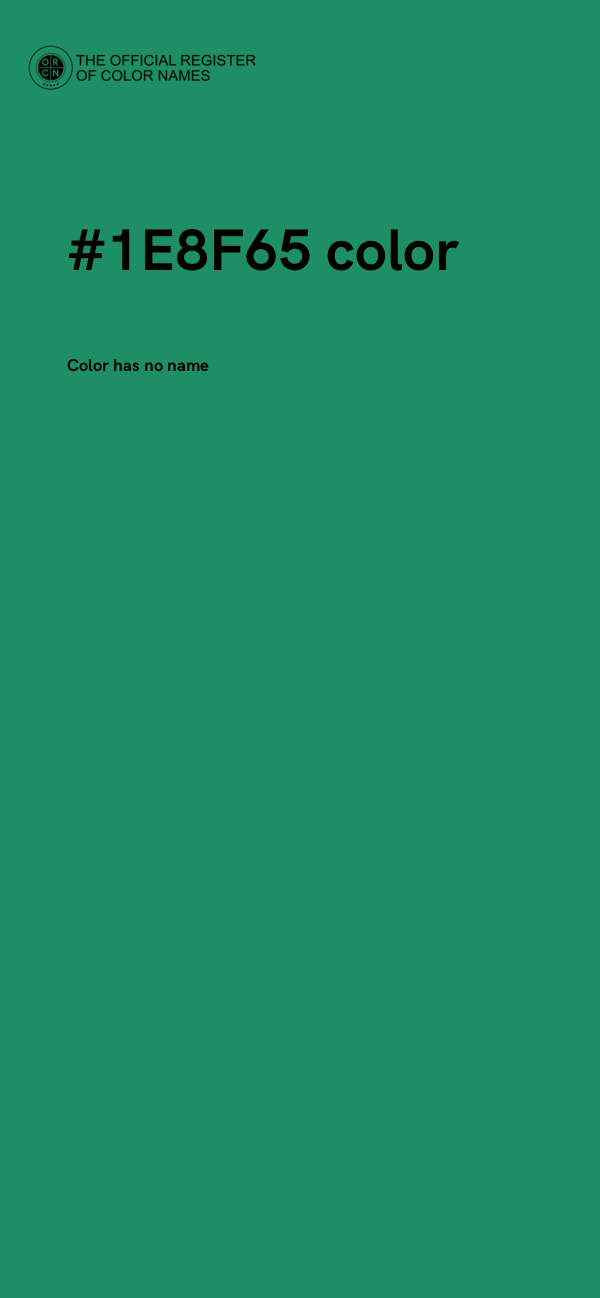 #1E8F65 color image