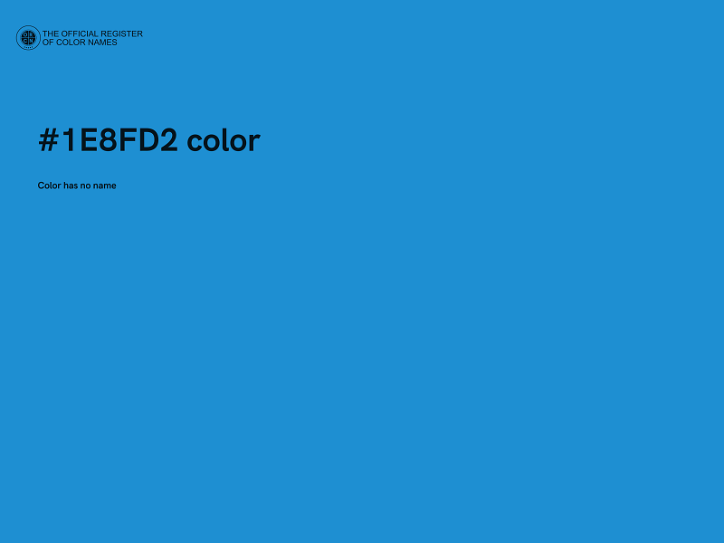 #1E8FD2 color image