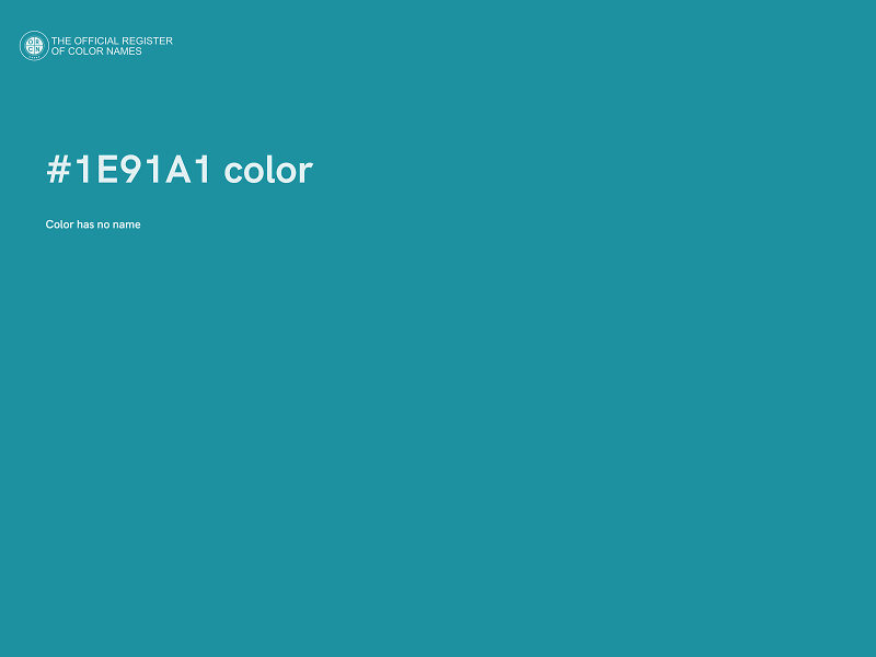 #1E91A1 color image