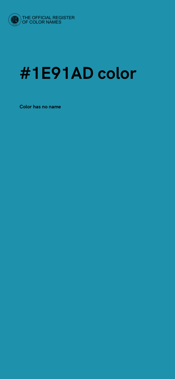 #1E91AD color image