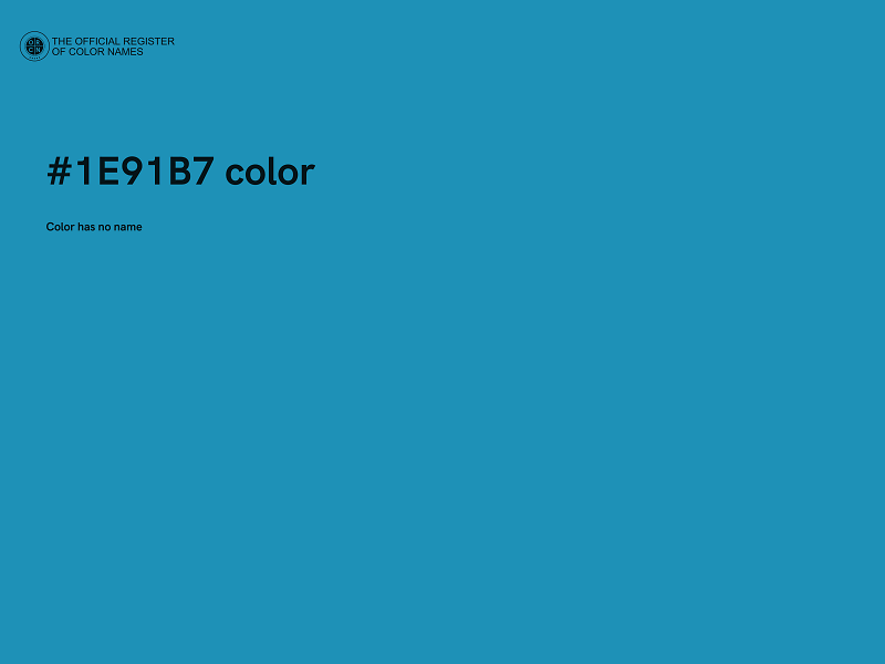 #1E91B7 color image