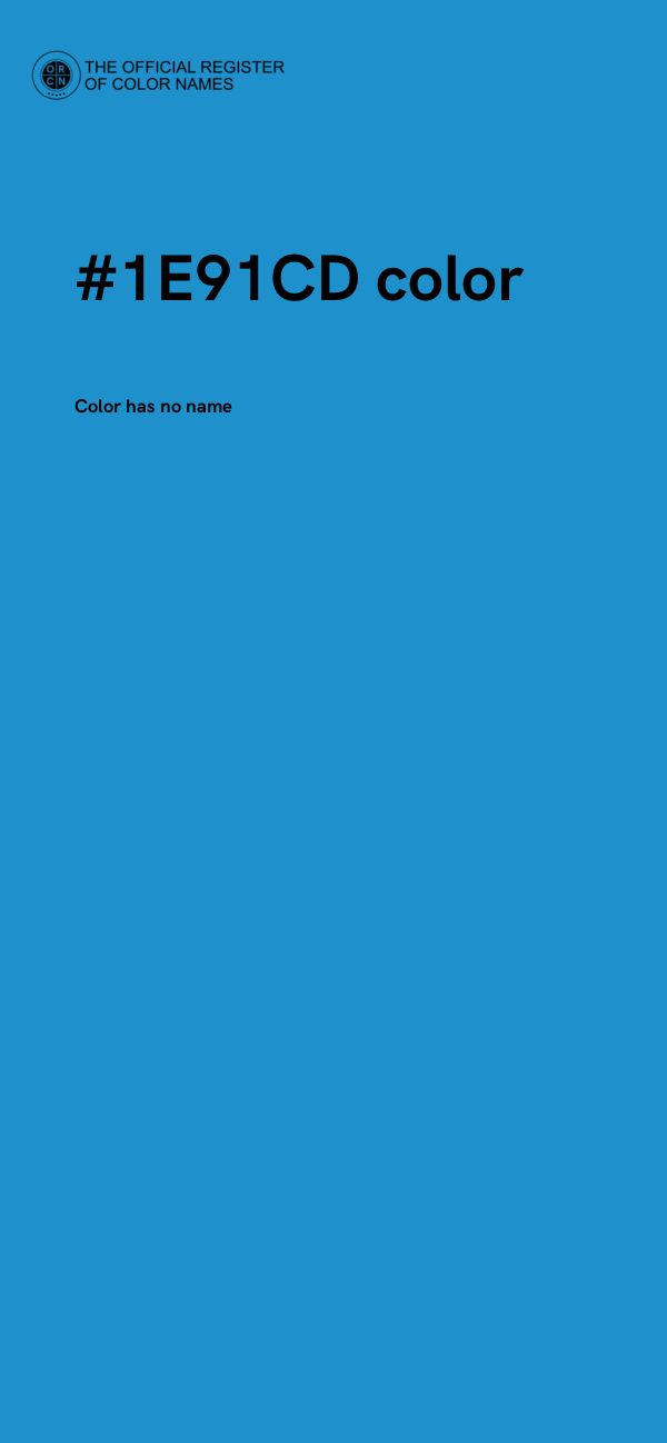 #1E91CD color image