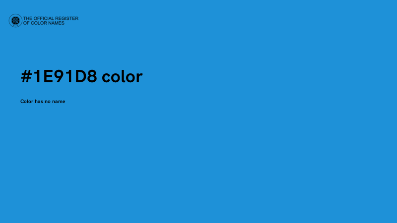 #1E91D8 color image