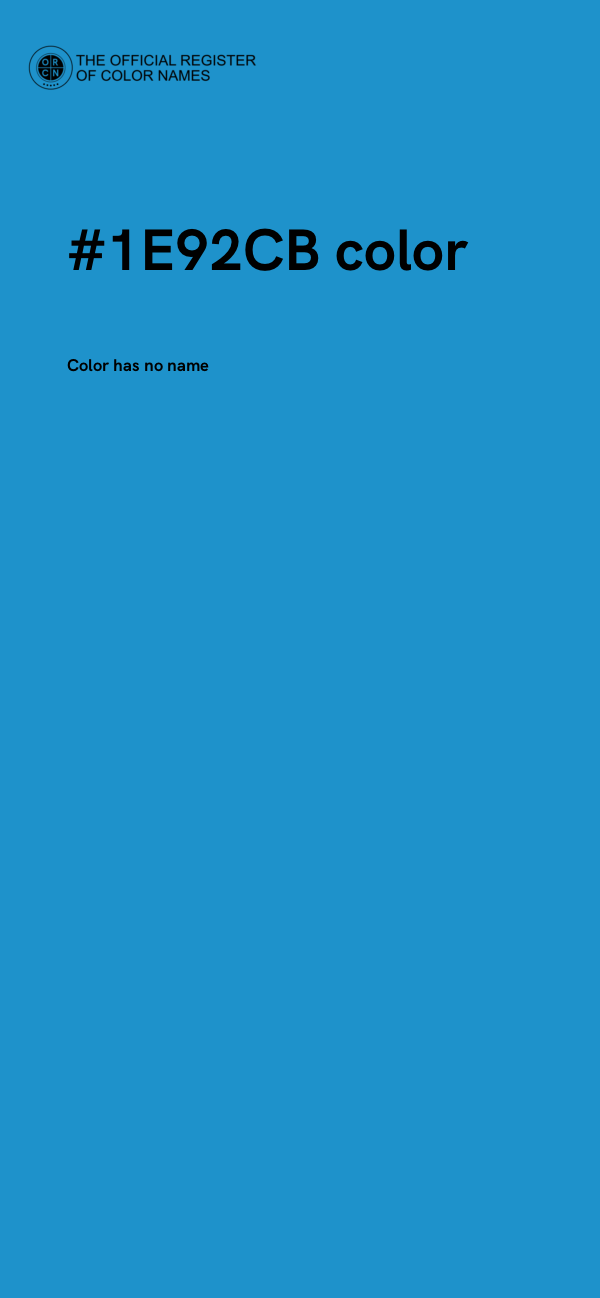 #1E92CB color image