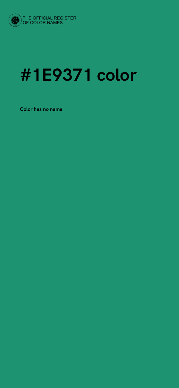 #1E9371 color image
