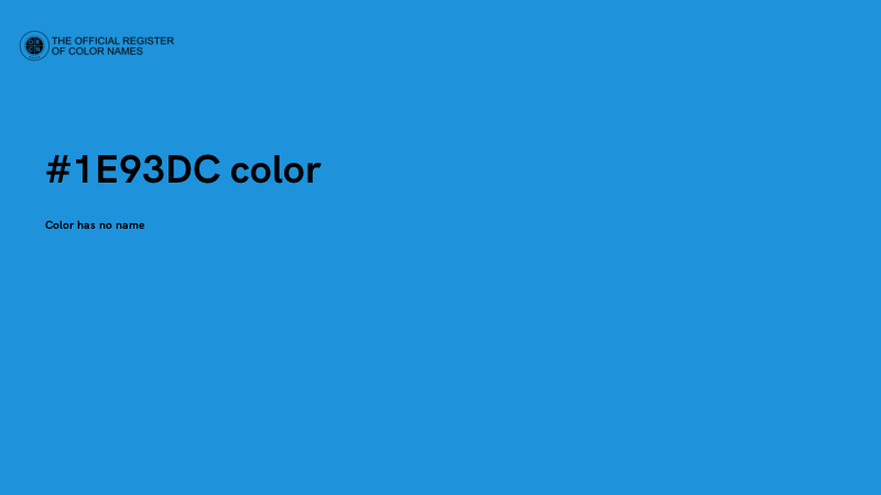#1E93DC color image