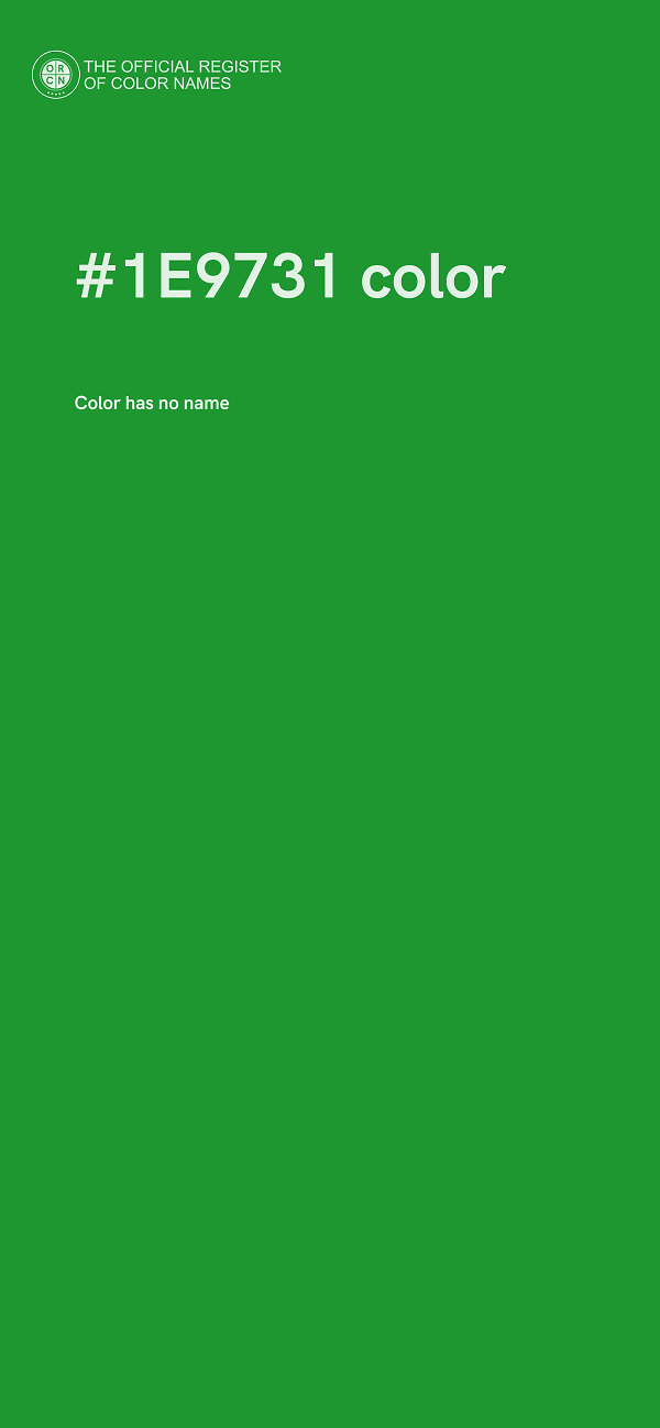 #1E9731 color image