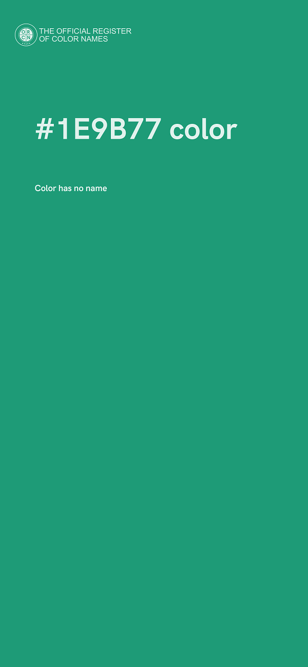 #1E9B77 color image