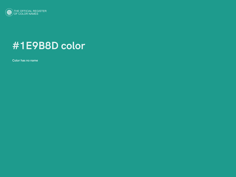 #1E9B8D color image