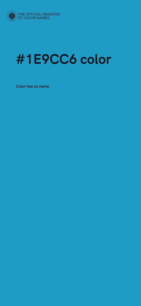 #1E9CC6 color image