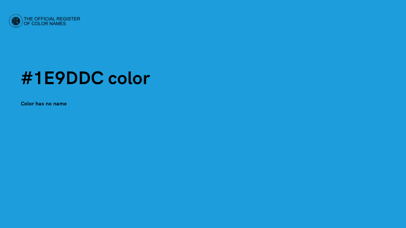 #1E9DDC color image