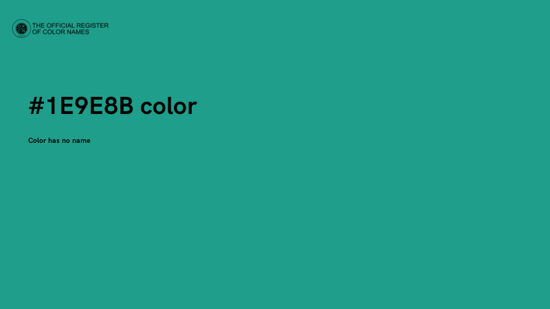 #1E9E8B color image