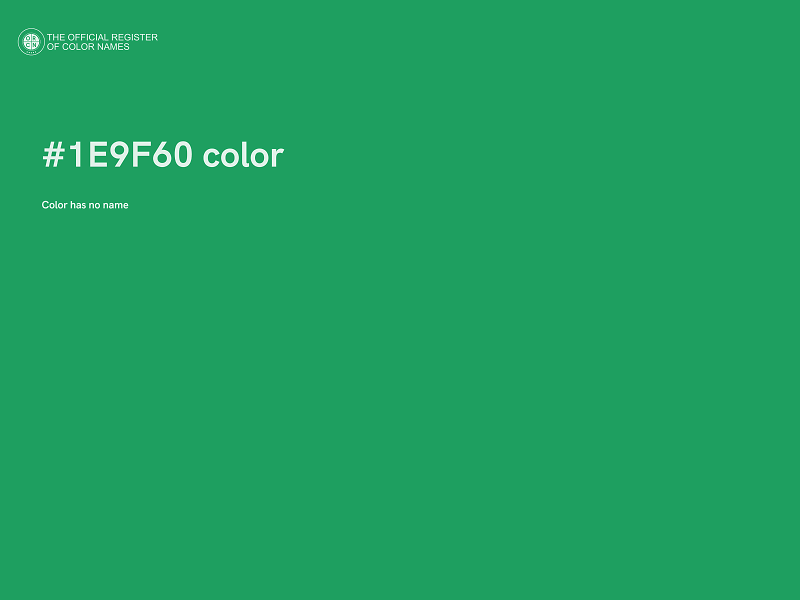 #1E9F60 color image