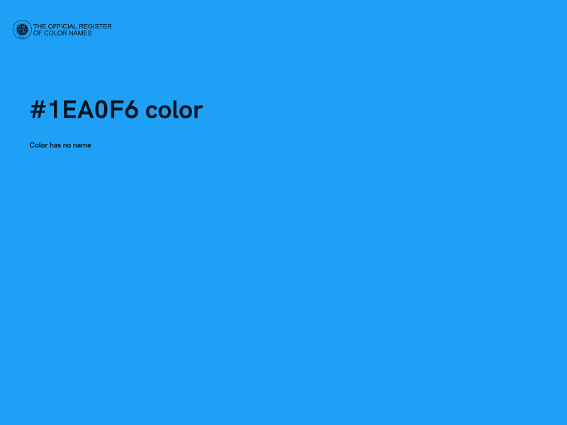 #1EA0F6 color image