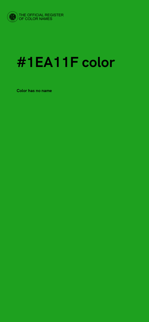#1EA11F color image