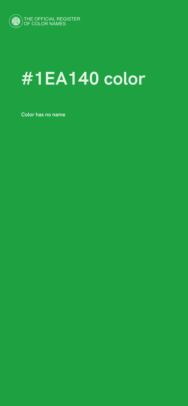 #1EA140 color image