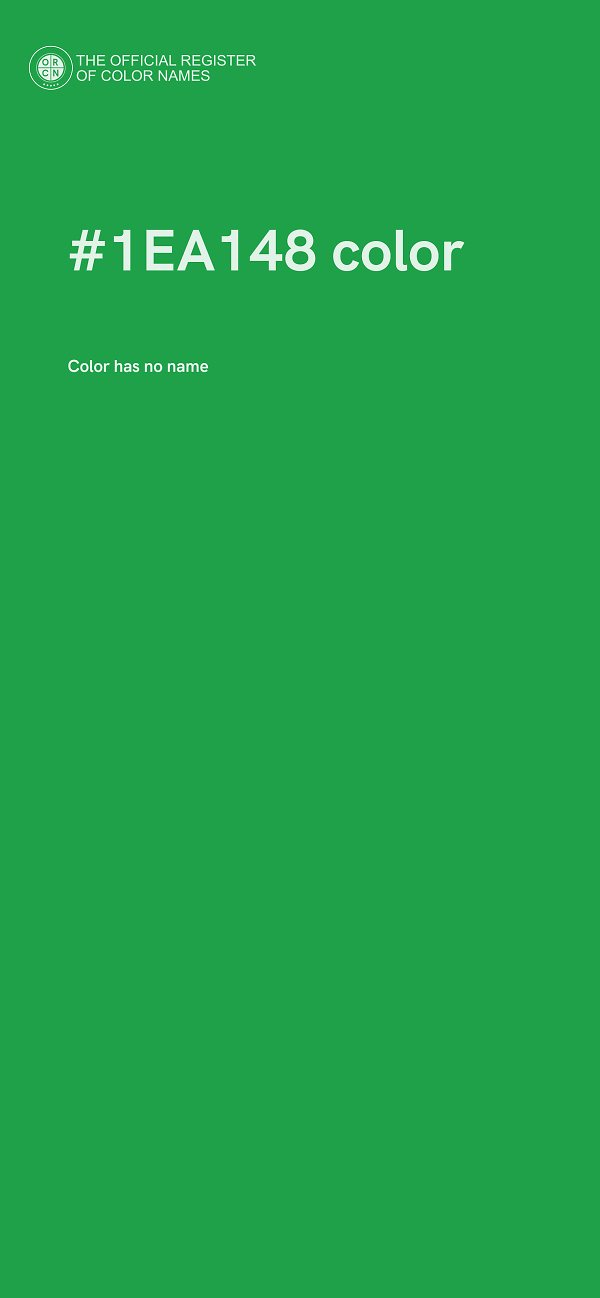#1EA148 color image