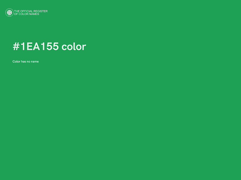 #1EA155 color image