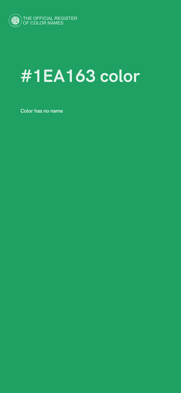 #1EA163 color image