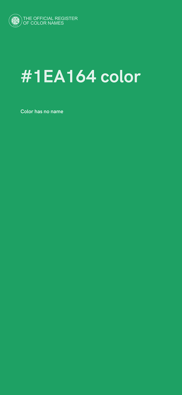 #1EA164 color image