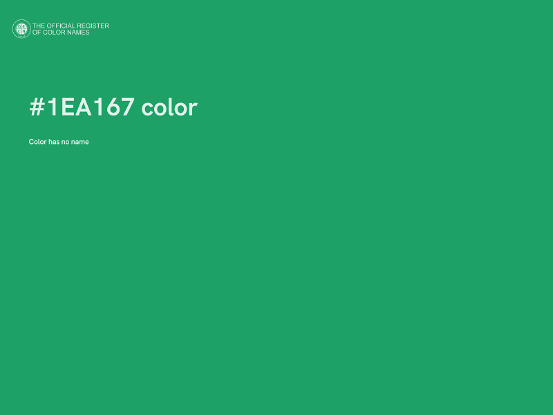 #1EA167 color image