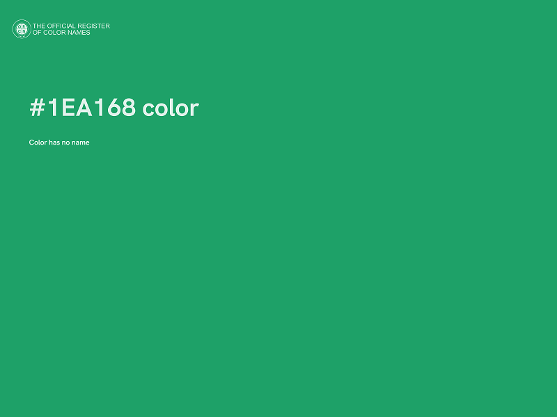 #1EA168 color image