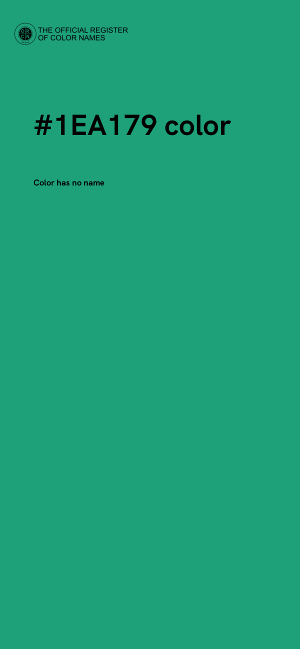 #1EA179 color image