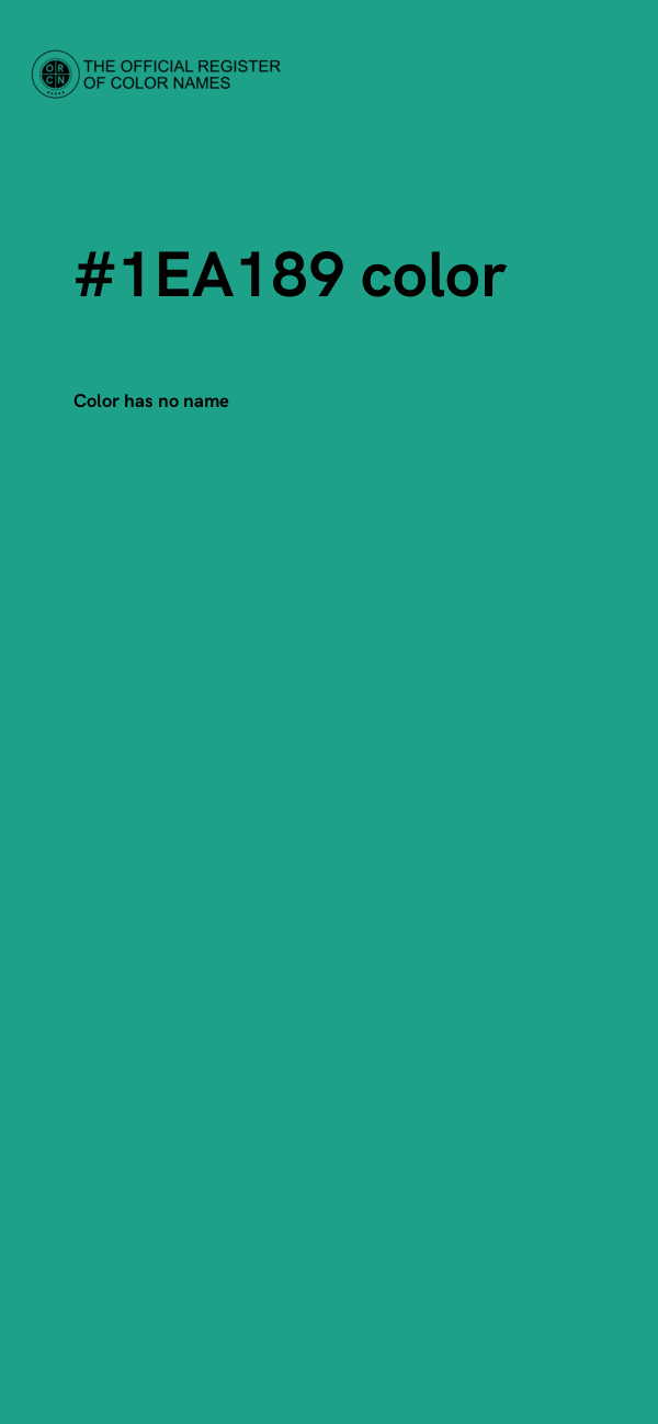#1EA189 color image