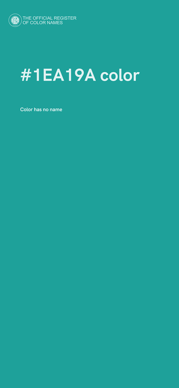 #1EA19A color image
