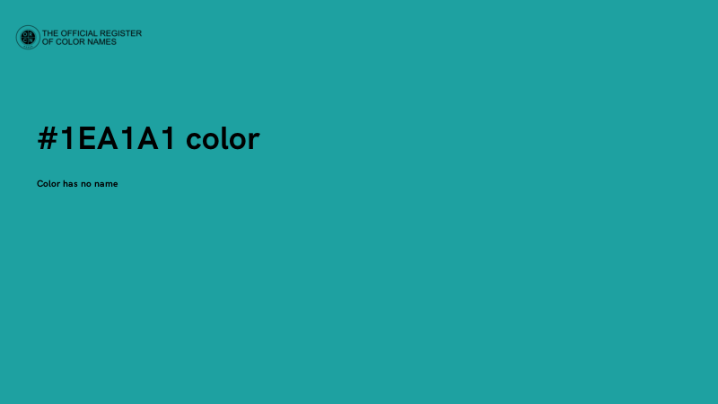 #1EA1A1 color image
