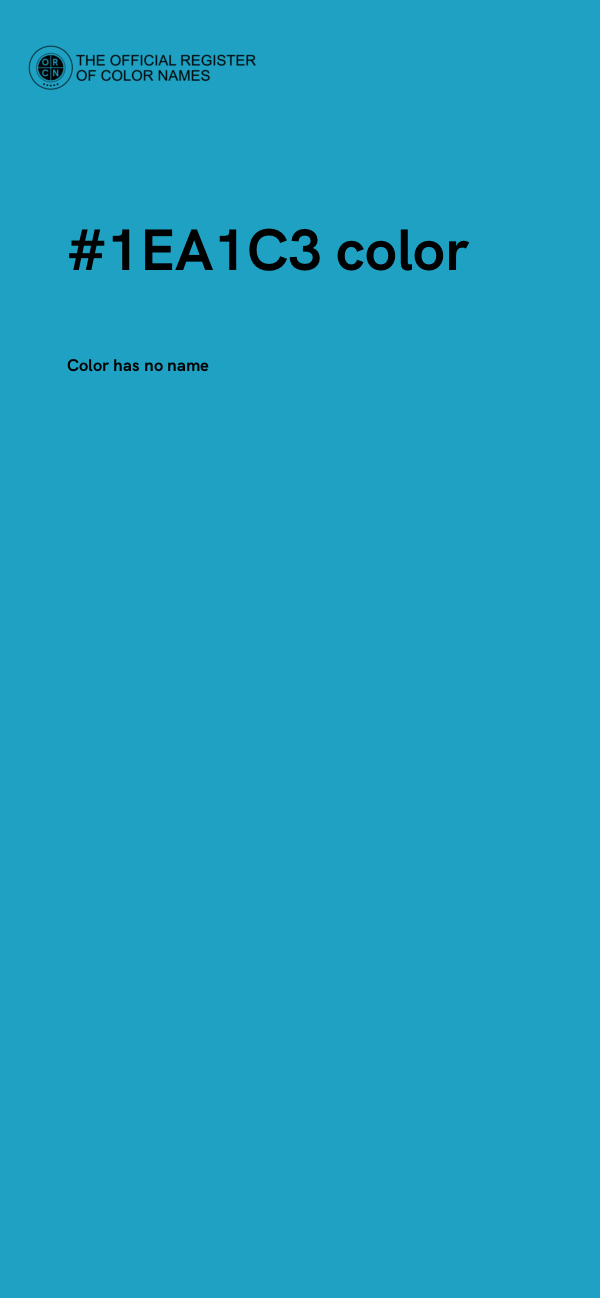#1EA1C3 color image
