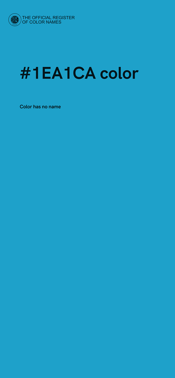 #1EA1CA color image