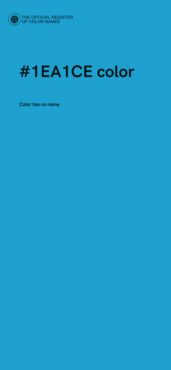 #1EA1CE color image