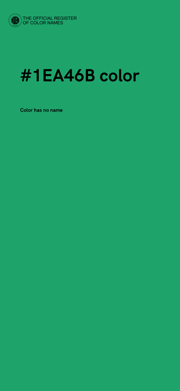 #1EA46B color image