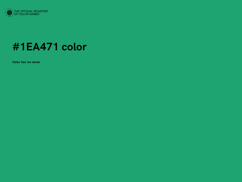 #1EA471 color image