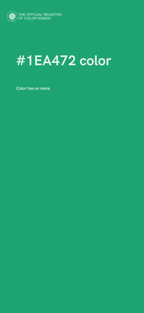 #1EA472 color image