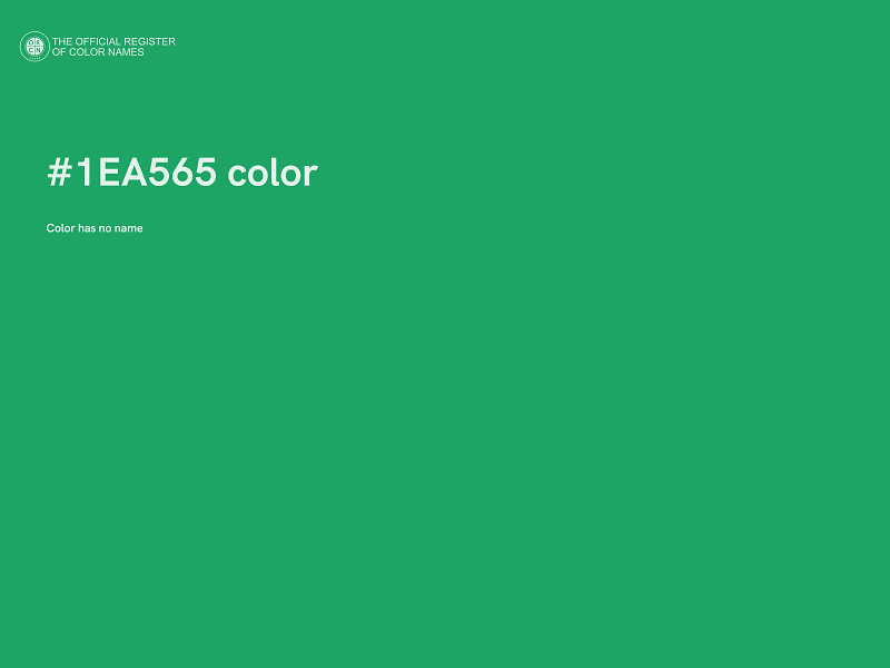 #1EA565 color image