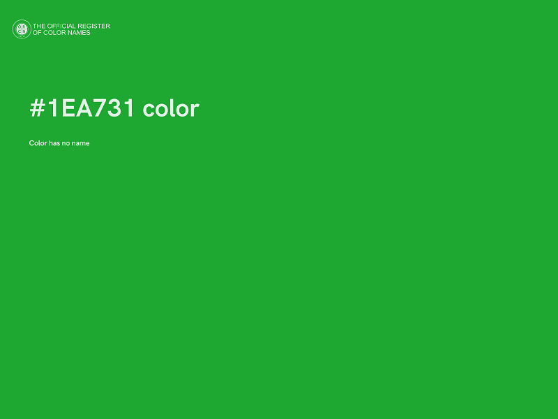 #1EA731 color image