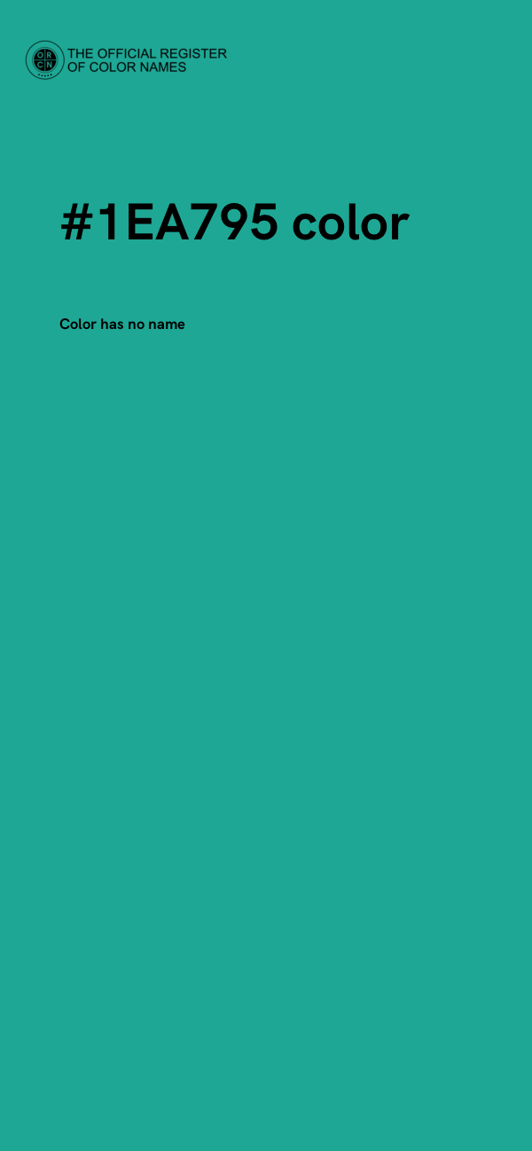 #1EA795 color image