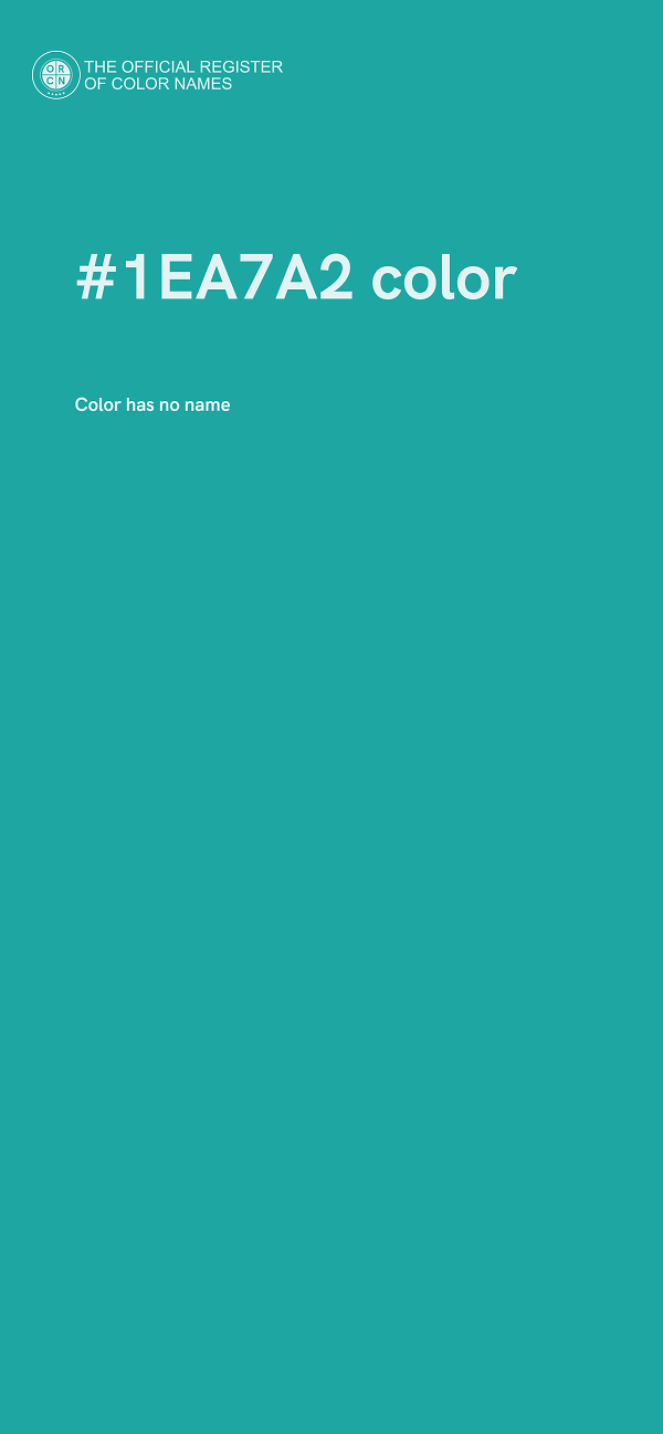 #1EA7A2 color image