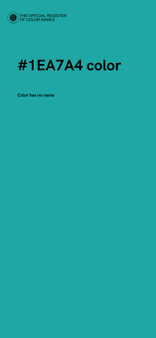 #1EA7A4 color image