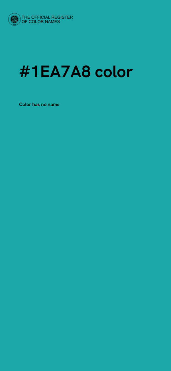 #1EA7A8 color image