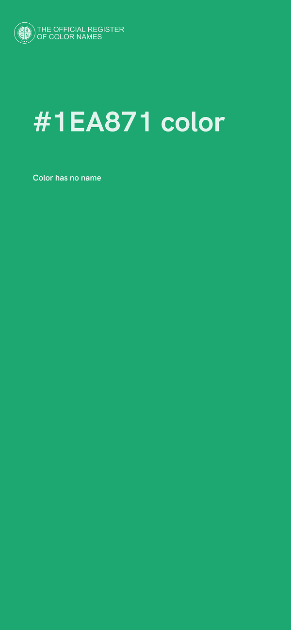 #1EA871 color image