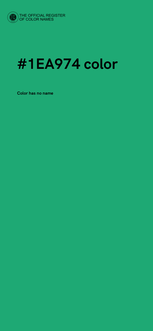#1EA974 color image