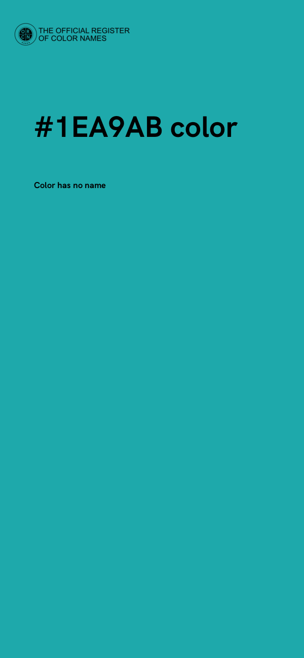 #1EA9AB color image