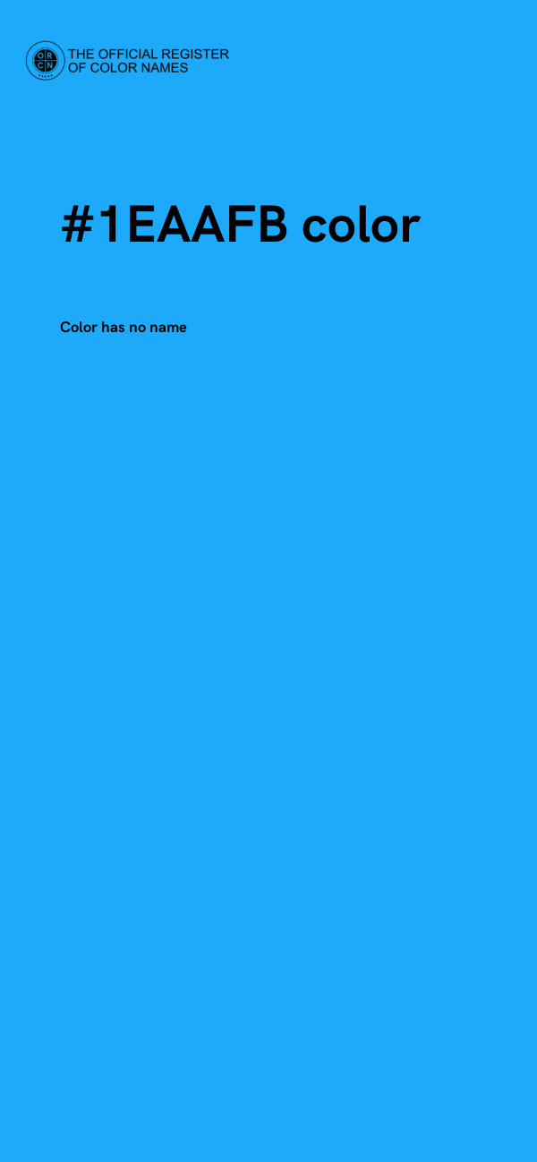 #1EAAFB color image