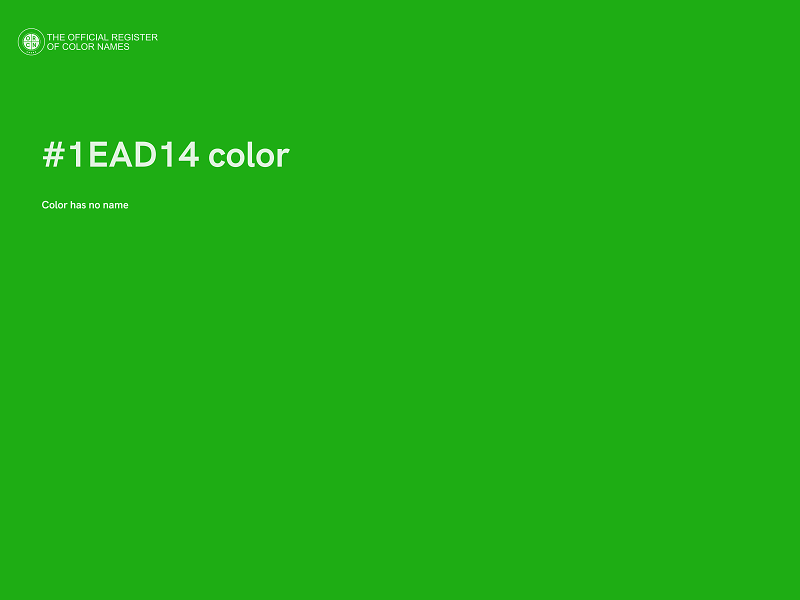 #1EAD14 color image