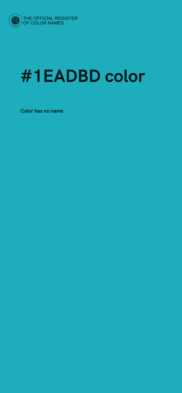 #1EADBD color image