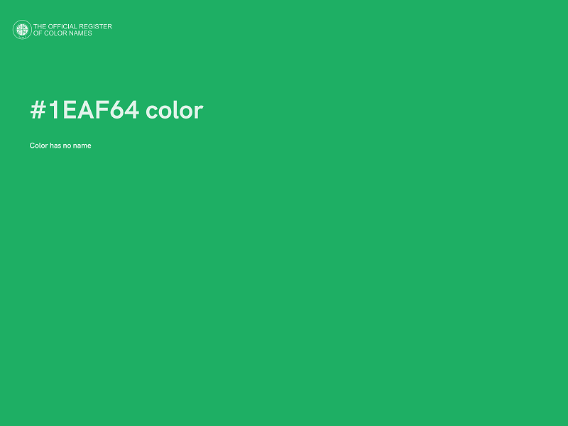 #1EAF64 color image