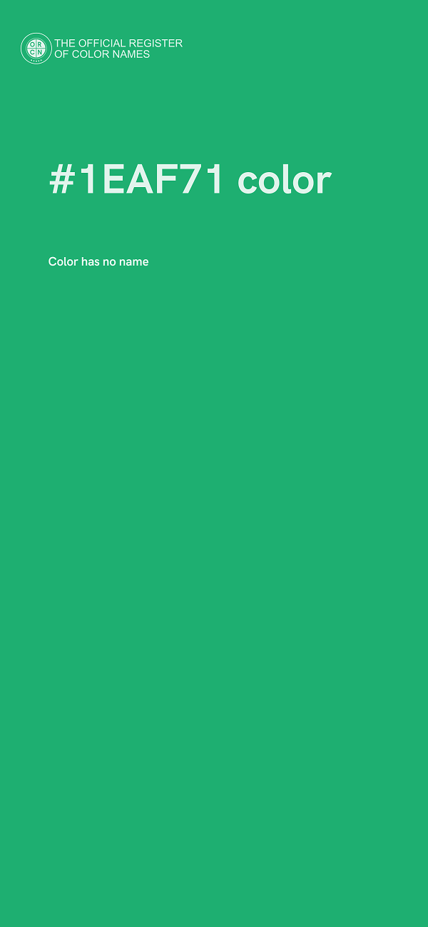 #1EAF71 color image
